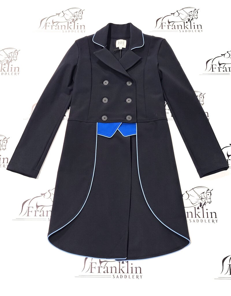 For Horses For Horses Junior Girl's Lula Custom Tailcoat Black/Denim Blue 14-15
