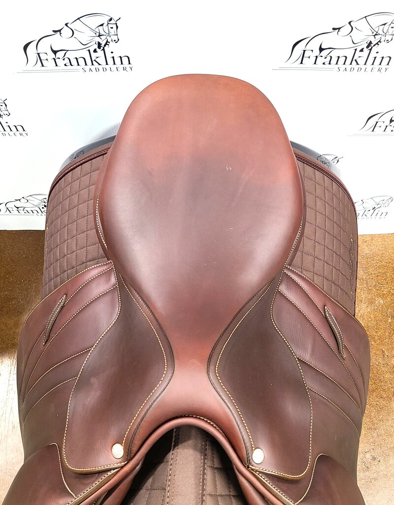 Butet Butet Premium Integrated L 17" Seat 2.25 Flap Wide Tree DF Gold Saddle