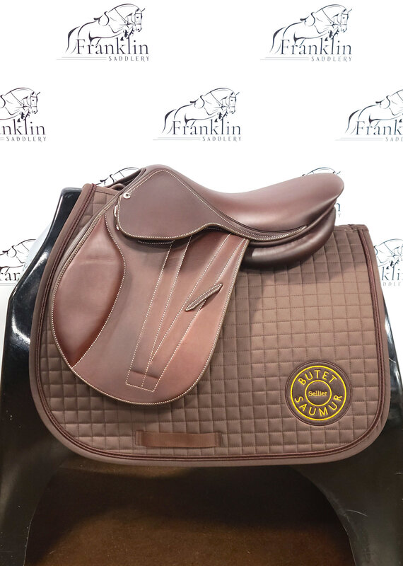 Butet Butet Premium Integrated P 15.5" Comfort Seat 1.25 Flap Wide Tree Gold Saddle