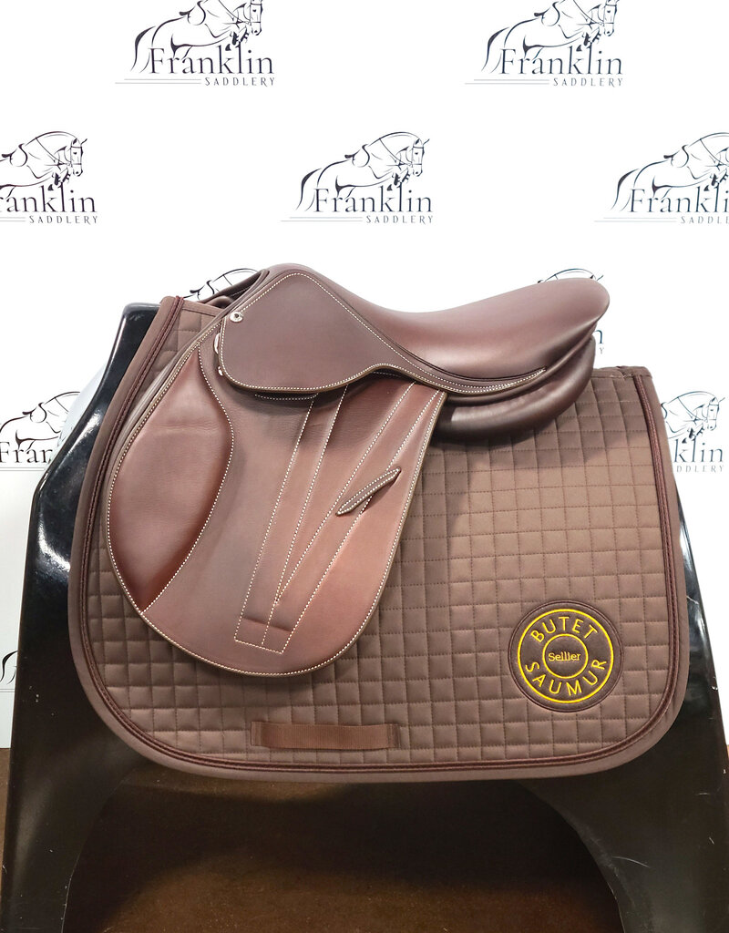 Butet Butet Premium Integrated P 15.5" Comfort Seat 1.25 Flap Wide Tree Gold Saddle