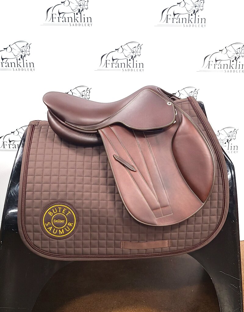 Butet Butet Premium Integrated P 15.5" Comfort Seat 1.25 Flap Wide Tree Gold Saddle
