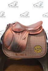 Butet Used Butet Premium Integrated M 17.5" Seat 2 Flap Wide Tree DTF Gold Saddle Consignment #661