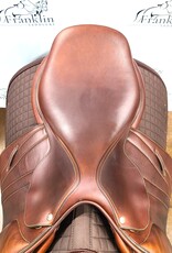 Butet Used Butet Premium Integrated M 17.5" Seat 2 Flap Wide Tree DTF Gold Saddle Consignment #661