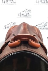 Butet Used Butet Premium Integrated M 17.5" Seat 2 Flap Wide Tree DTF Gold Saddle Consignment #661