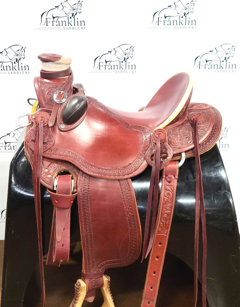 RW Bowman Mike Branch Wade Ranch Saddle 15.5" Seat Consignment #903