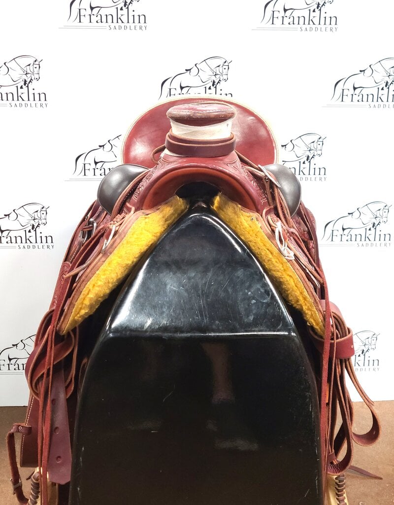 RW Bowman Mike Branch Wade Ranch Saddle 15.5" Seat Consignment #903