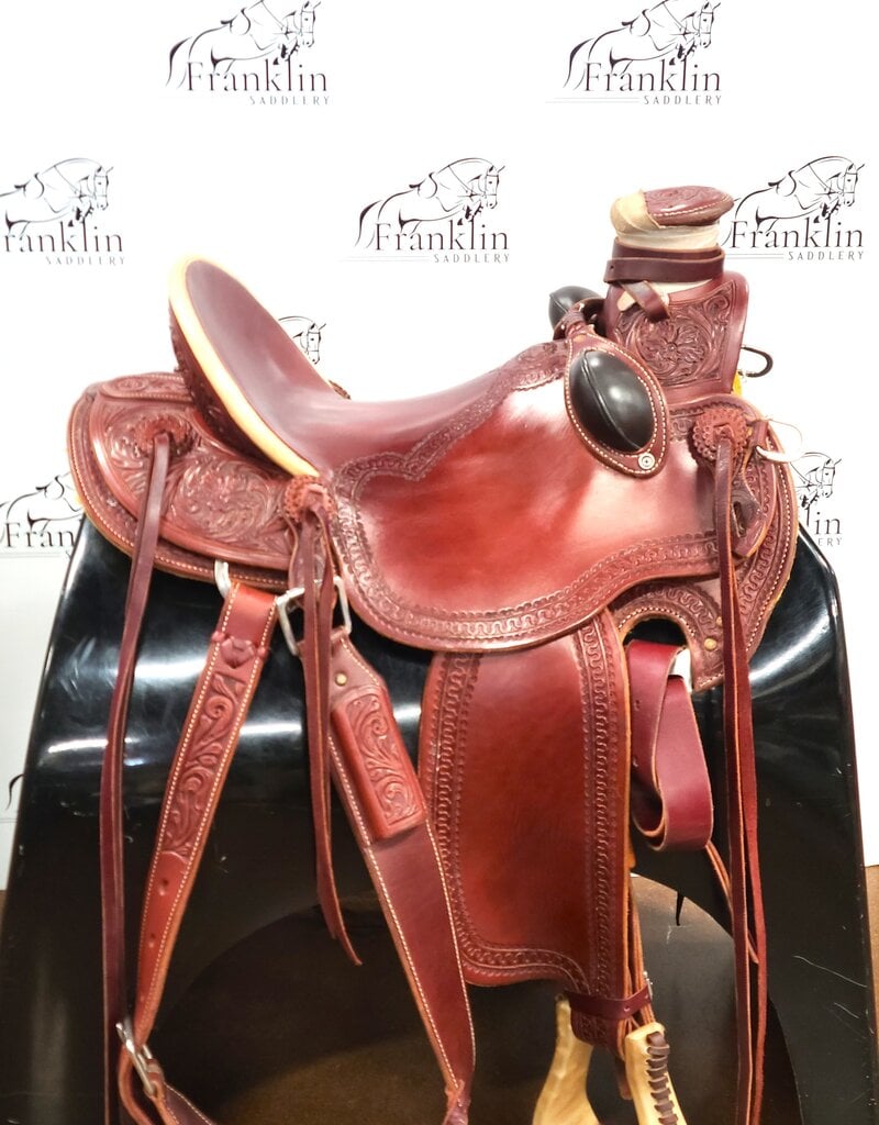 RW Bowman Mike Branch Wade Ranch Saddle 15.5" Seat Consignment #903