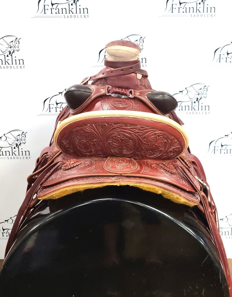 RW Bowman Mike Branch Wade Ranch Saddle 15.5" Seat Consignment #903