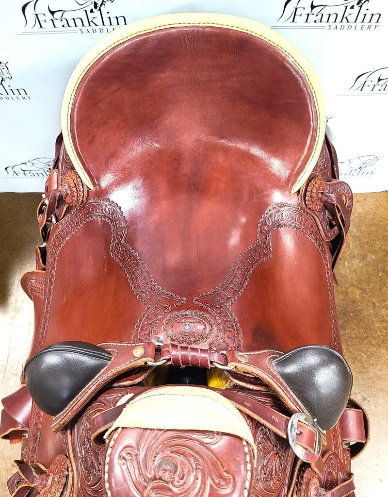 RW Bowman Mike Branch Wade Ranch Saddle 15.5" Seat Consignment #903