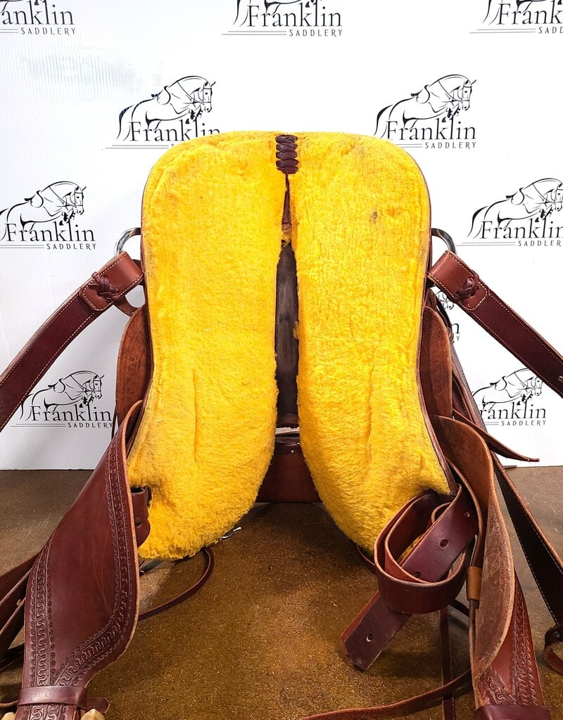 RW Bowman Mike Branch Wade Ranch Saddle 15.5" Seat Consignment #903
