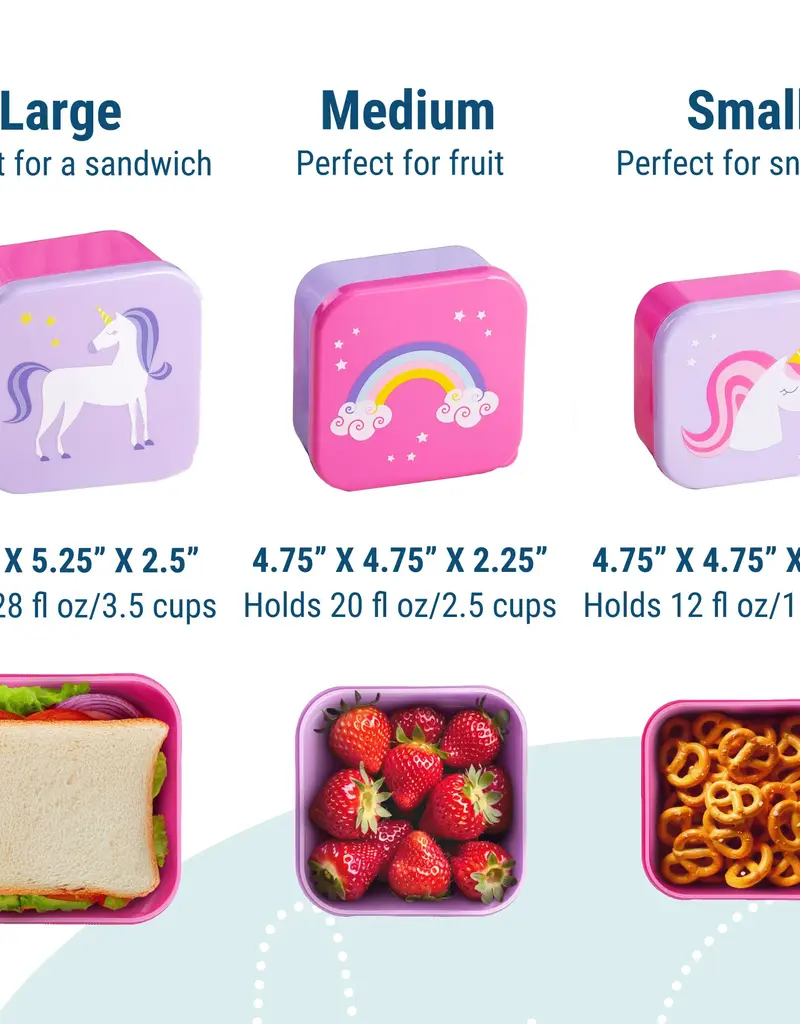 Wildkin Wildkin Unicorn Nested Snack Containers