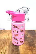 Wildkin Wildkin Horses 14oz Stainless Steel Water Bottle Pink