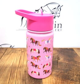 Wildkin Wildkin Horses 14oz Stainless Steel Water Bottle Pink