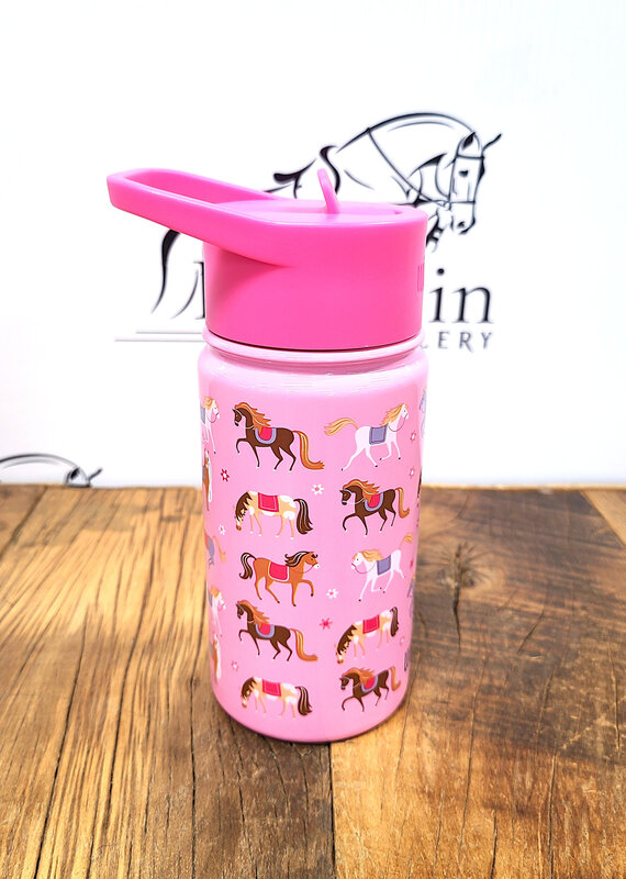 Wildkin Wildkin Horses 14oz Stainless Steel Water Bottle Pink