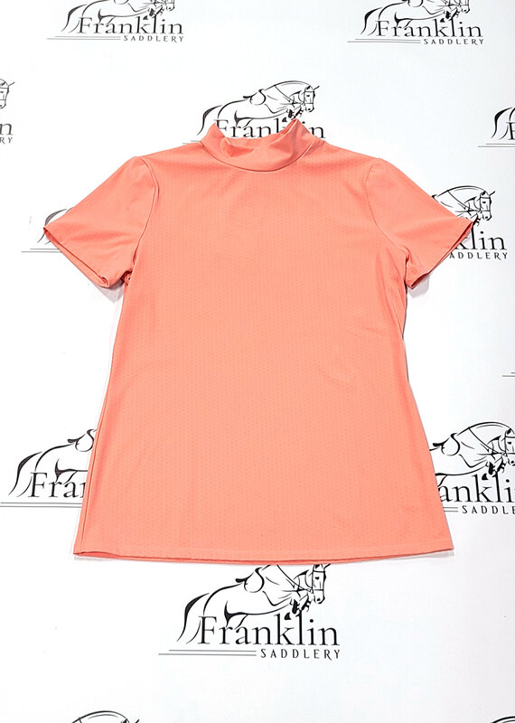 RJ Classics RJ Classics Jodi Mock Neck SS Top Blush Coral