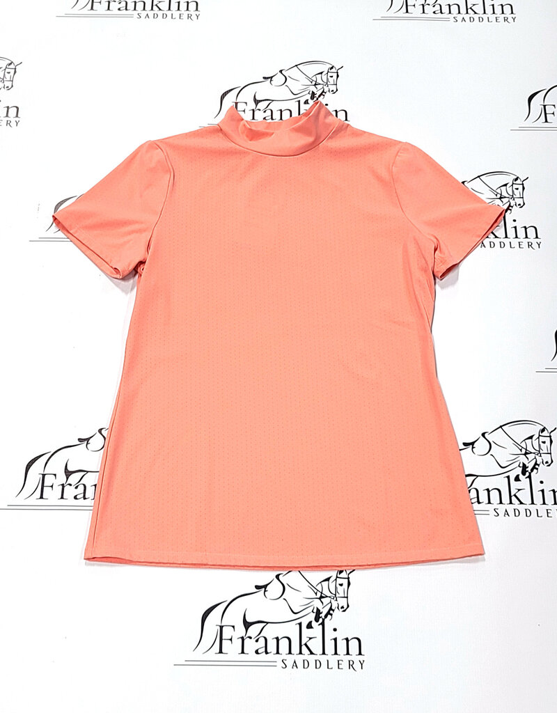 RJ Classics RJ Classics Jodi Mock Neck SS Top Blush Coral