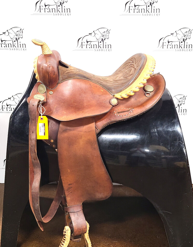 Crates Western Trail Saddle 15" Seat Consignment #915