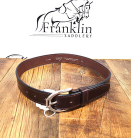 Tory Leather Tory 1 1/4" Silver Stirrup Belt Havana
