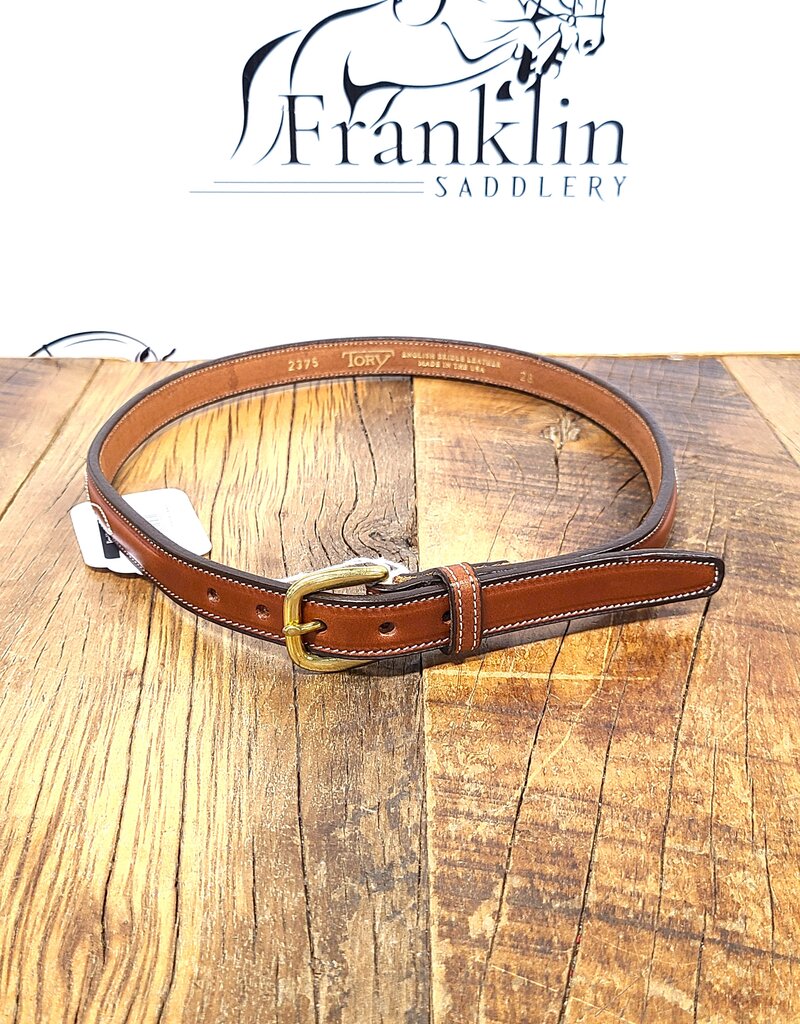 Tory Leather Tory Leather 3/4" Raised Fancy Stitch Belt