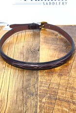 Tory Leather Tory Leather 3/4" Raised Fancy Stitch Belt
