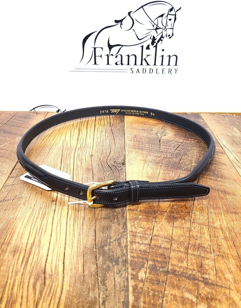 Tory Leather Tory Leather 3/4" Raised Fancy Stitch Belt