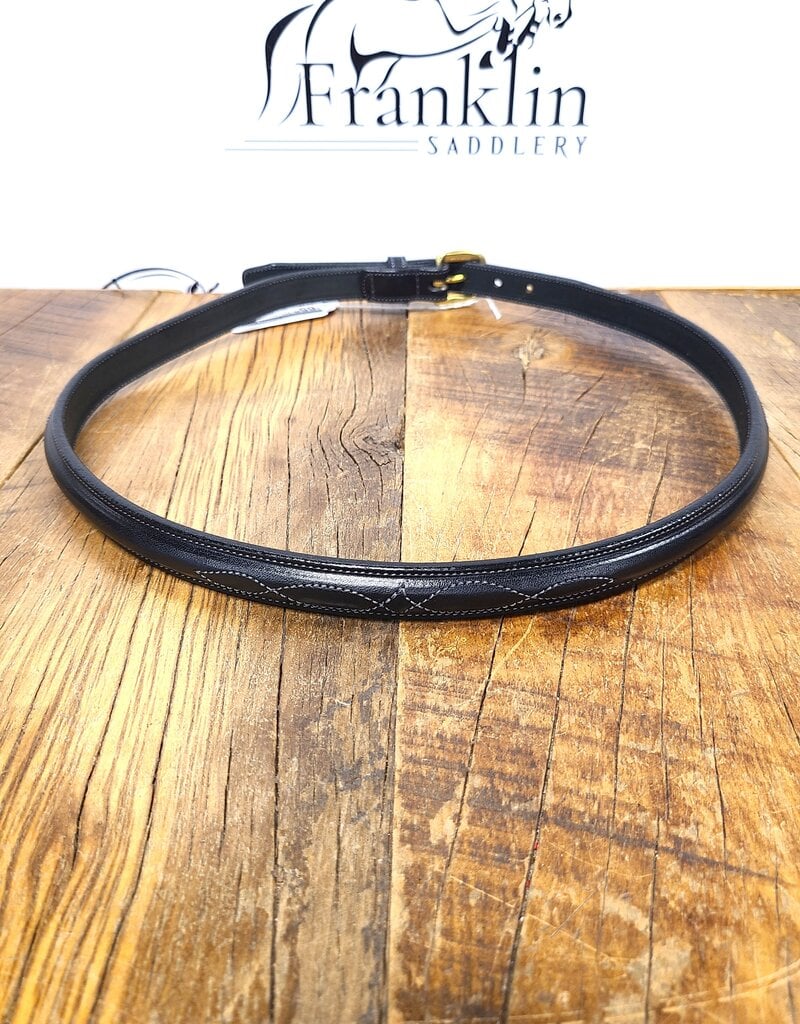 Tory Leather Tory Leather 3/4" Raised Fancy Stitch Belt