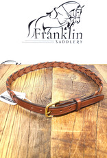 Tory Leather Tory Leather 3/4" Laced Belt w Brass Buckle Oakbark