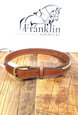 Tory Leather Tory Leather 1" Oak Bark/Brass Clinchers Belt