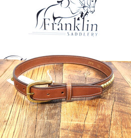 Tory Leather Tory Leather 1" Oak Bark/Brass Clinchers Belt