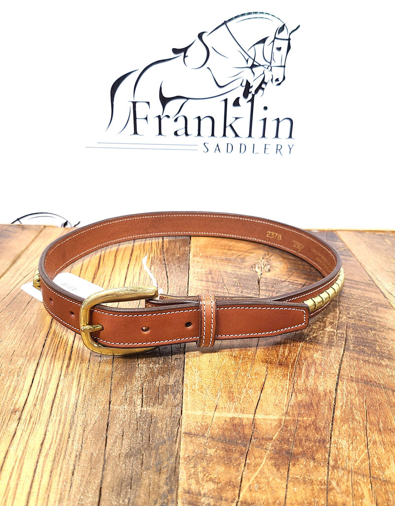 Tory Leather Tory Leather 1" Oak Bark/Brass Clinchers Belt