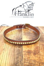Tory Leather Tory Leather 1" Oak Bark/Brass Clinchers Belt