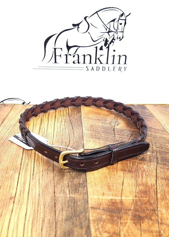 Tory Leather Tory 3/4" Laced Leather Belt Havana
