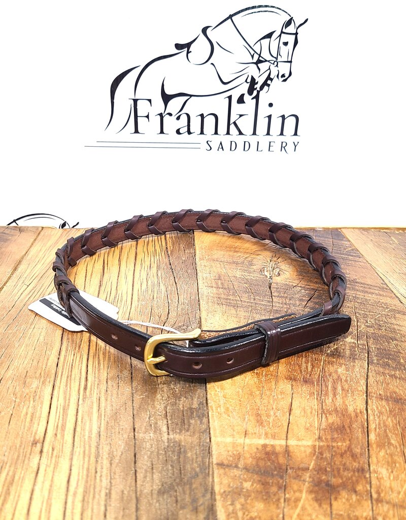 Tory Leather Tory 3/4" Laced Leather Belt Havana