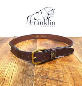 Tory Leather Tory 1 1/4" Leather and Cork Belt Havana