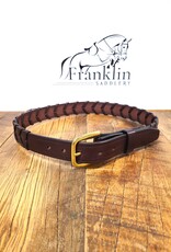 Tory Leather Tory 1 1/4" Laced Leather Belt Havana