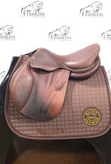 Used Butet L 16" Seat 1 Flap Standard Tree Gold Saddle Consignment #917