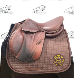 Used Butet L 16" Seat 1 Flap Standard Tree Gold Saddle Consignment #917