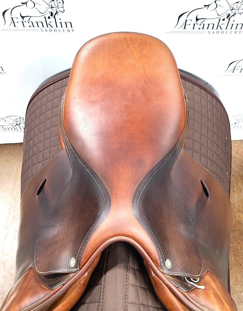 Used Butet L 16" Seat 1 Flap Standard Tree Gold Saddle Consignment #917