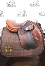 Used Butet L 16" Seat 1 Flap Standard Tree Gold Saddle Consignment #917