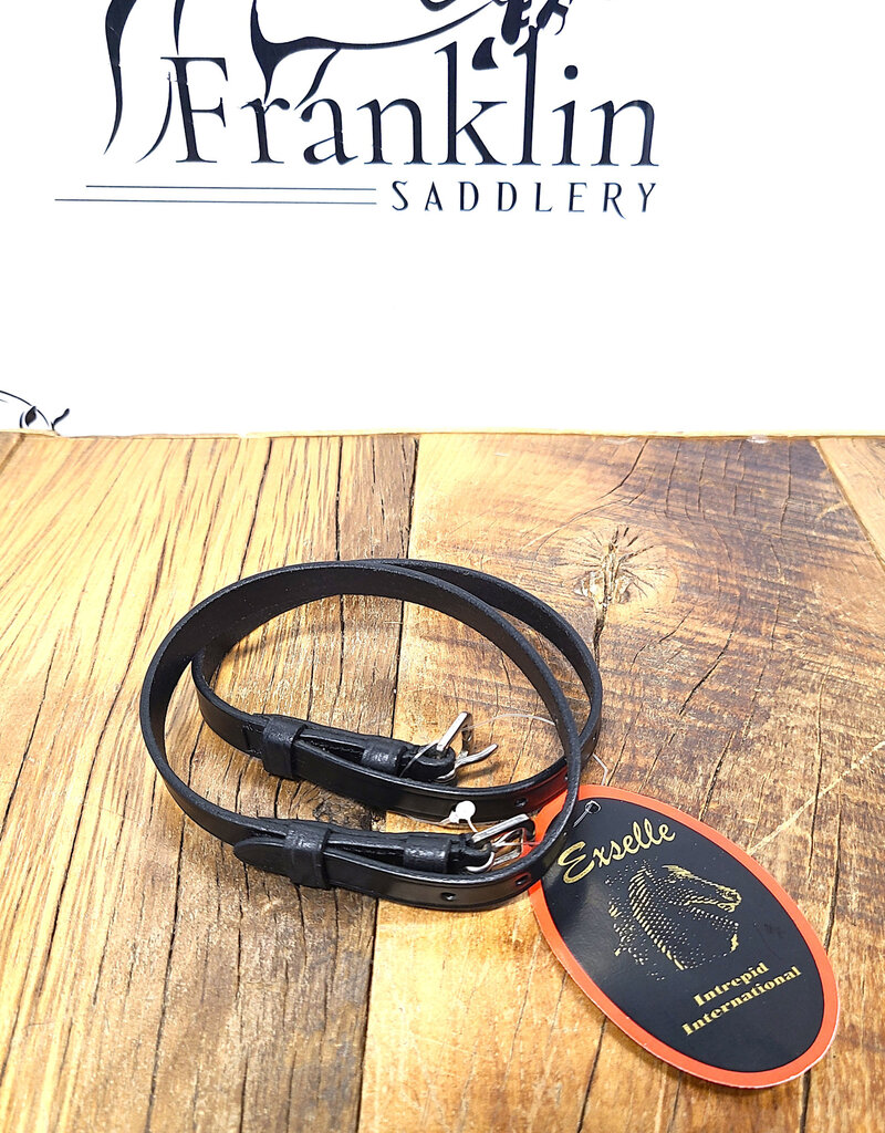 Exselle Childs Spur Straps Black 3/8"X14 1/2"