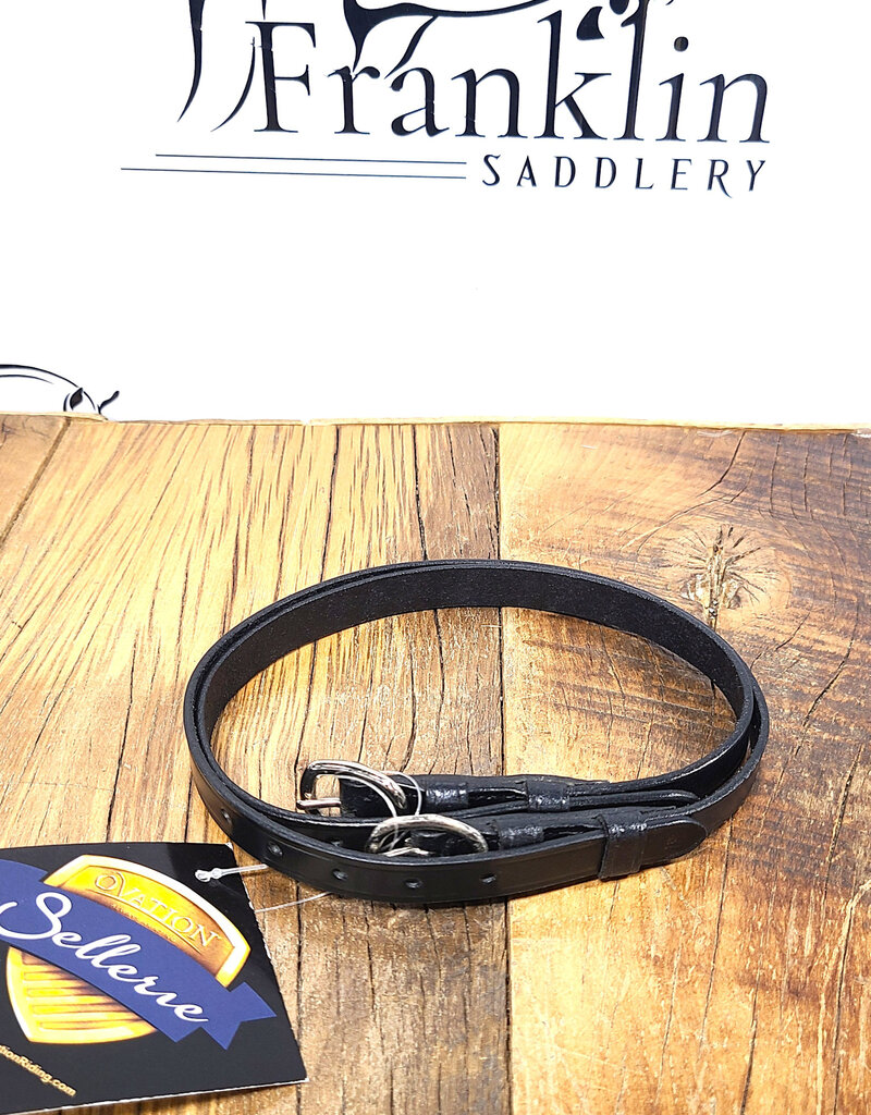 Ovation Ovation Ladies English Leather Spur Straps Black