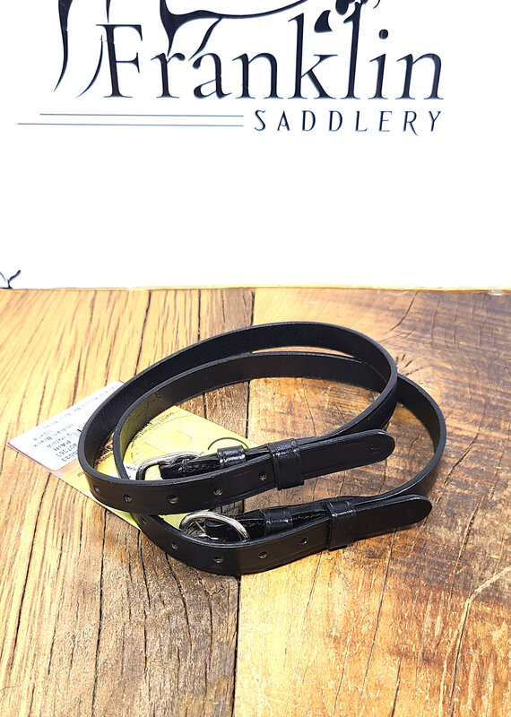 Camelot Camelot Ladies Black Spur Straps 1/2x 18