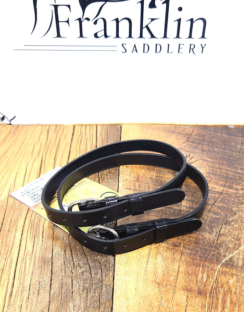 Camelot Camelot Ladies Black Spur Straps 1/2x 18