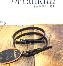 Exselle Black Spur Straps 3/8" x 18"