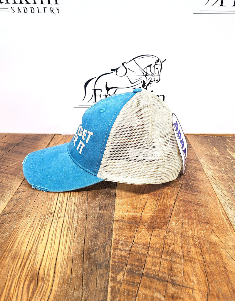 Just Get Over It Mesh Back Cap Teal/Tan