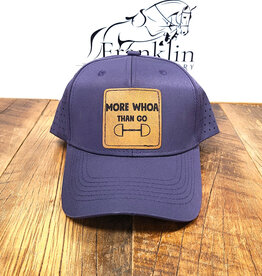 Equine & Design More Whoa Than Go Perforated Trucker Hat with Patch Navy