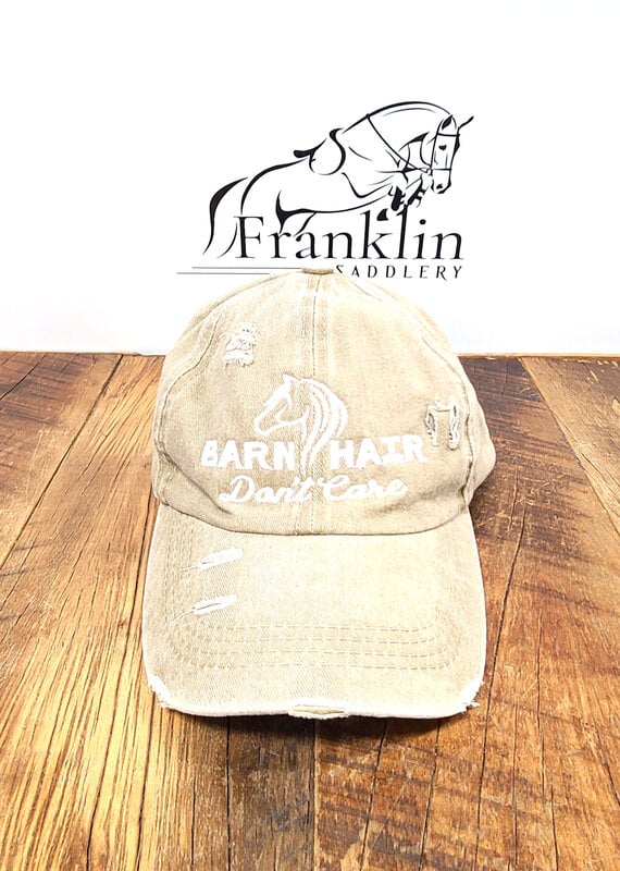 Barn Hair Don't Care High Bun Ponytail Ball Cap Khaki