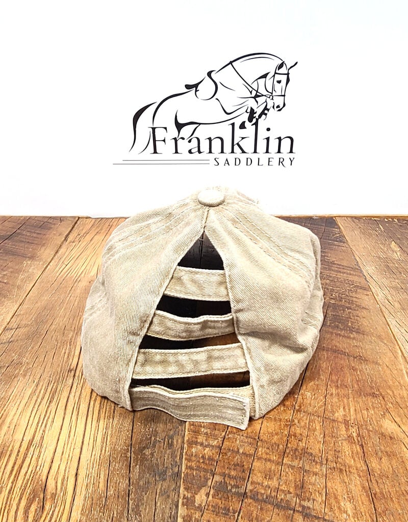 Barn Hair Don't Care High Bun Ponytail Ball Cap Khaki