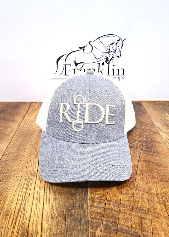 Westrian Westrian RIDE Equestrian Snaffle Bit Cap Cream/Grey