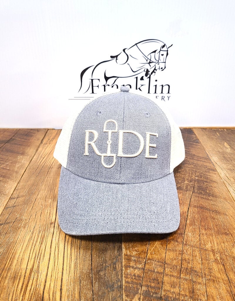 Westrian Westrian RIDE Equestrian Snaffle Bit Cap Cream/Grey